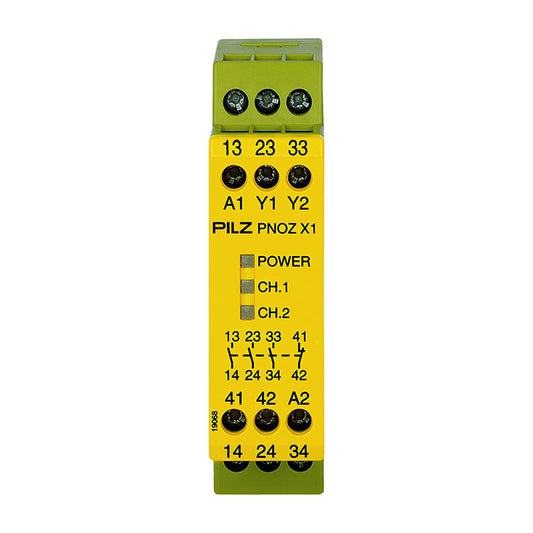 Safety Relays PILZ เซฟตี้ รีเลย์ PNOZ X1 24VAC/DC 3n/o 1n/c code 774300