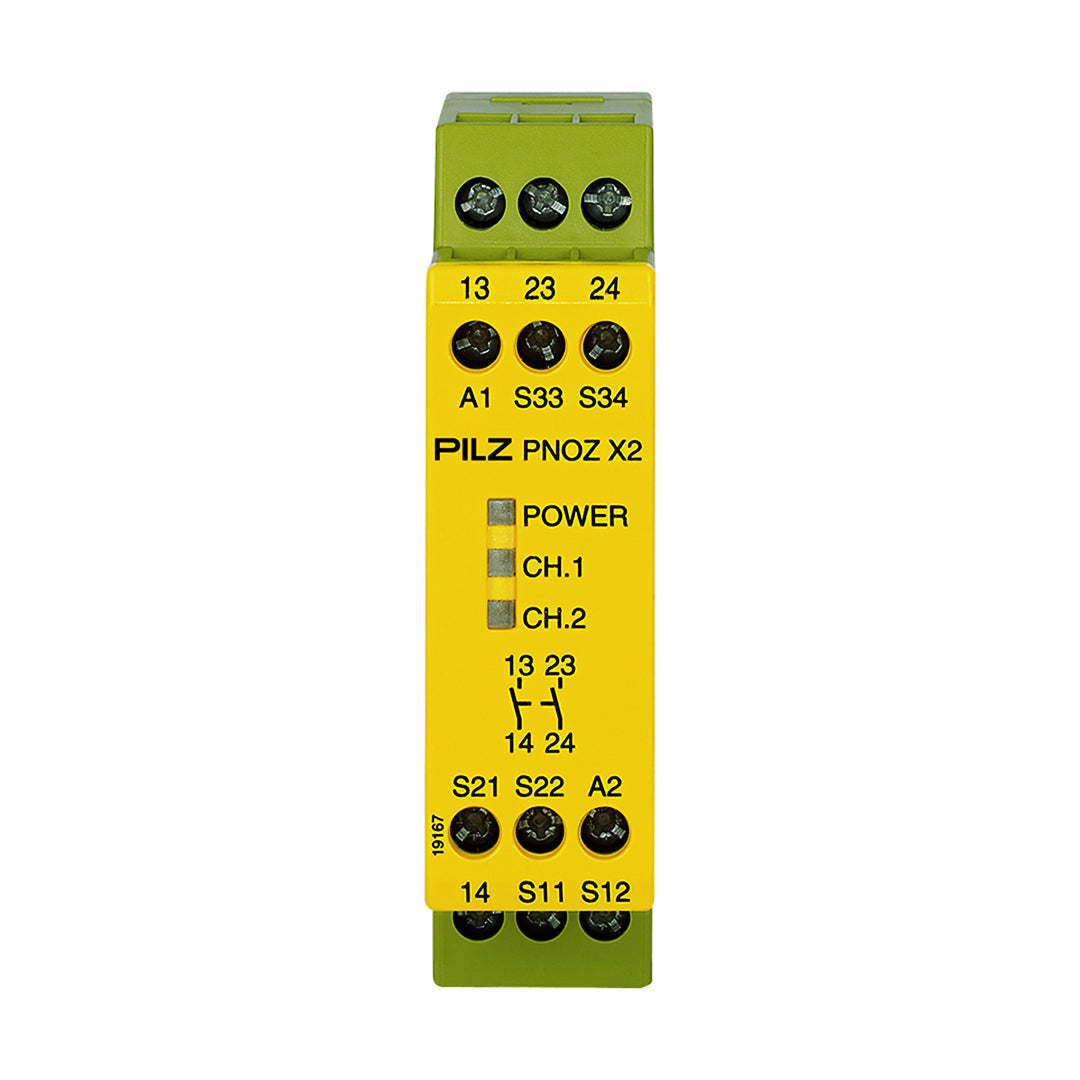 Safety Relays PILZ เซฟตี้ รีเลย์ PNOZ X2 24VAC/DC 2n/o code 774303