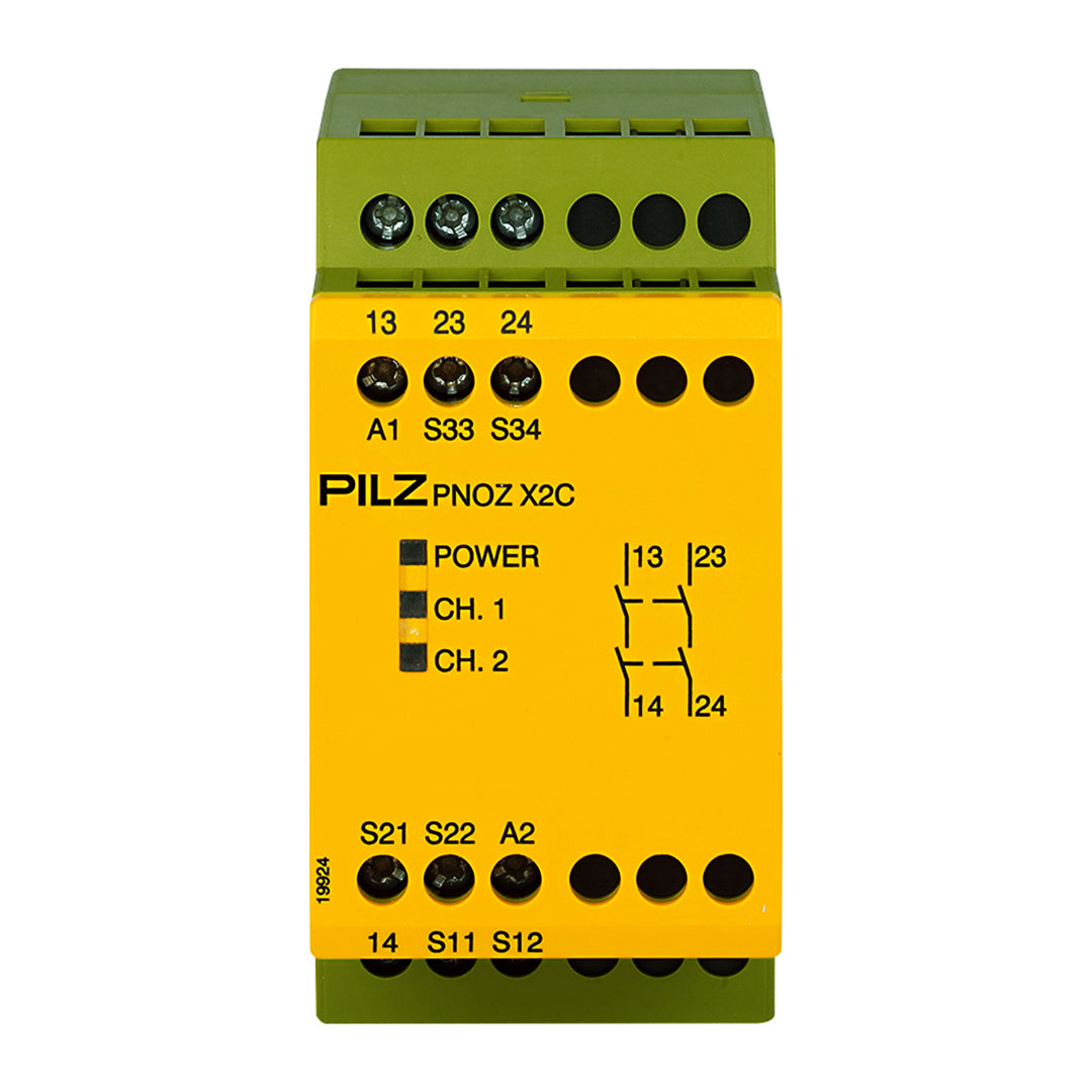 Safety Relays PILZ เซฟตี้ รีเลย์ PNOZ X2C 24VAC/DC 2n/o code 774304