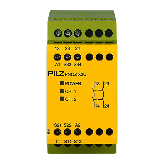 Safety Relays PILZ เซฟตี้ รีเลย์ PNOZ X2C 24VAC/DC 2n/o code 774304