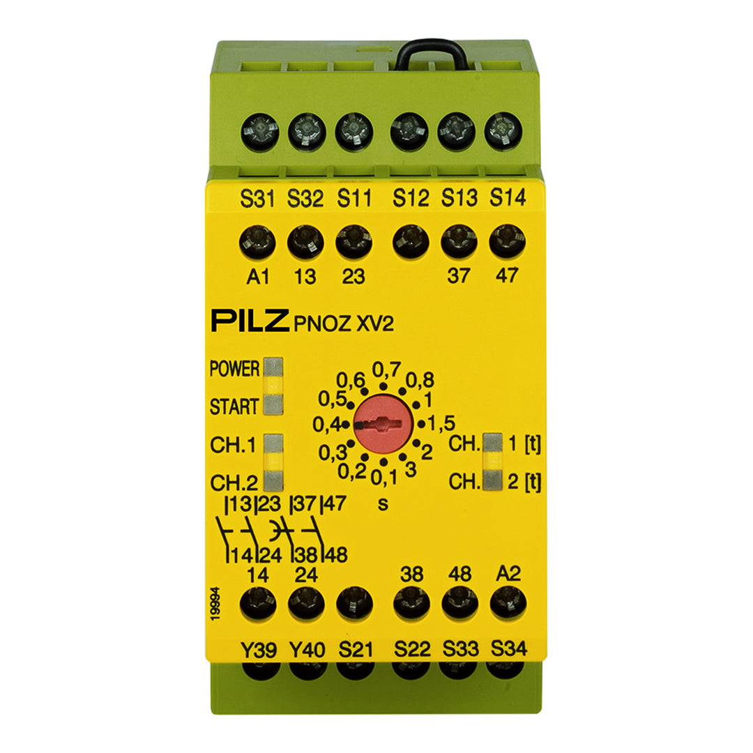 Safety Relays PILZ เซฟตี้ รีเลย์ PNOZ XV2 3/24VDC 2n/o 2n/o t code 774502