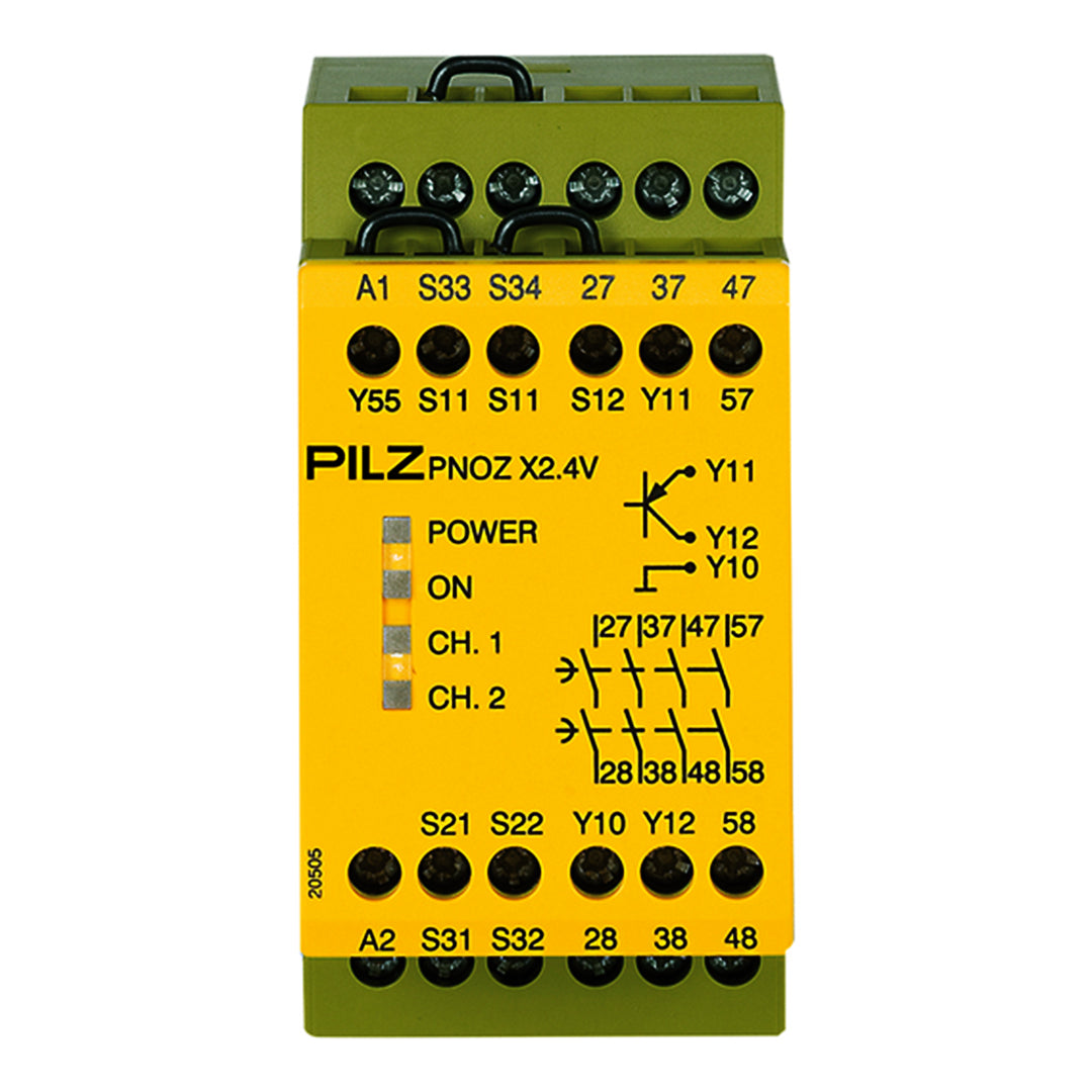 Safety Relays PILZ เซฟตี้ รีเลย์ PNOZ X2.4V 1/24VDC 4n/o 1so fix code 774517