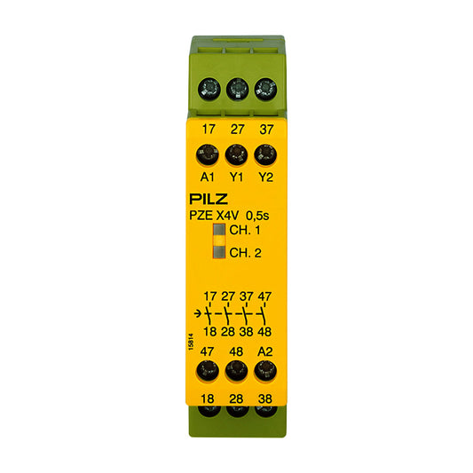 Safety Relays PILZ เซฟตี้ รีเลย์ PZE X4V 0,5/24VDC 4n/o fix code 774580