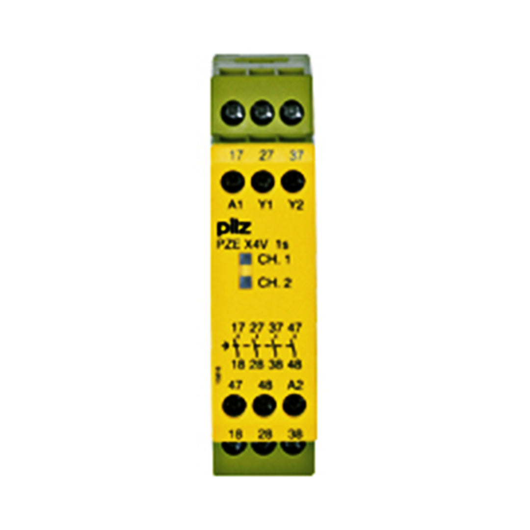 Safety Relays PILZ เซฟตี้ รีเลย์ PZE X4V 1/24VDC 4n/o fix code 774581