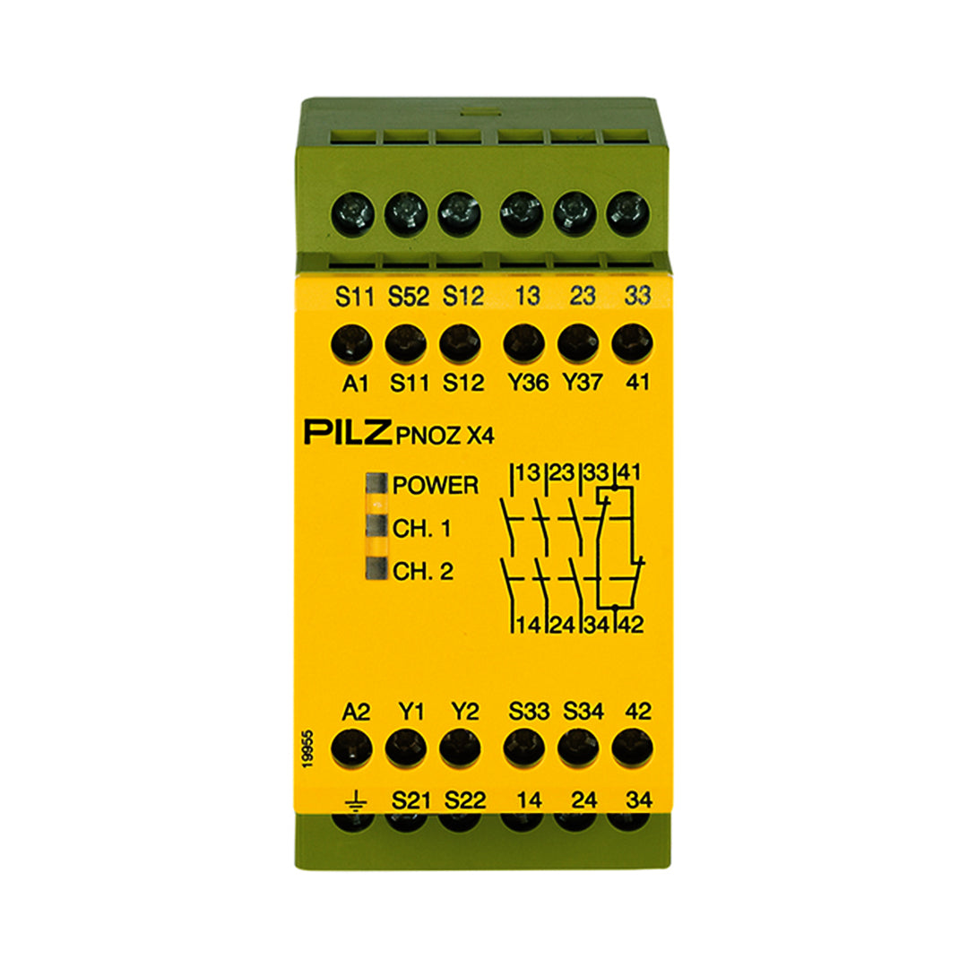Safety Relays PILZ เซฟตี้ รีเลย์ PNOZ X4 24VAC 3n/o 1n/c code 774731