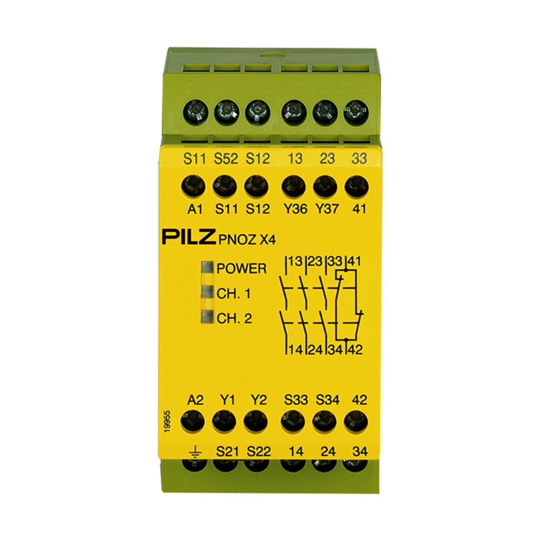 Safety Relays PILZ เซฟตี้ รีเลย์ PNOZ X4 230VAC 3n/o 1n/c code 774738