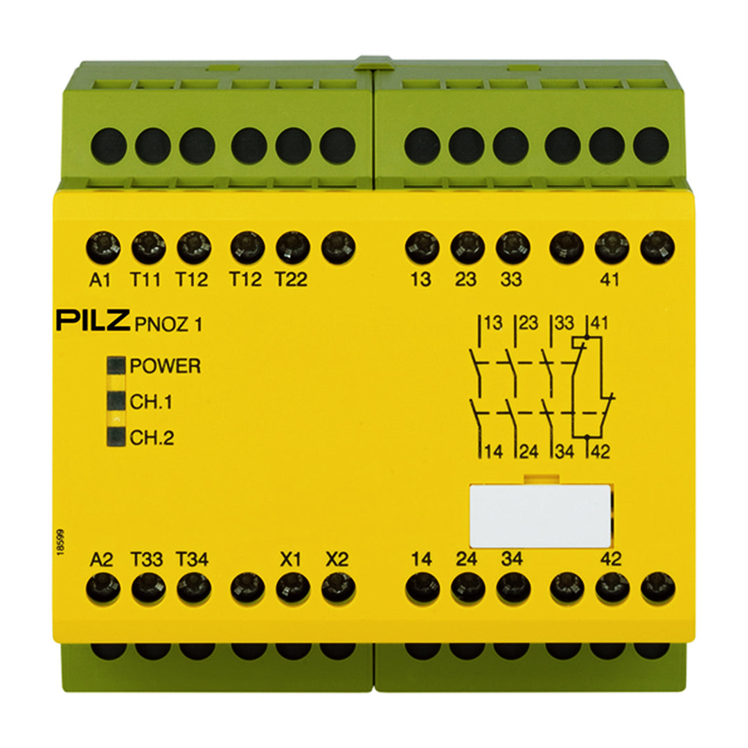 Safety Relays PILZ เซฟตี้ รีเลย์ PNOZ 1 24VDC  3n/o 1n/c code 775695