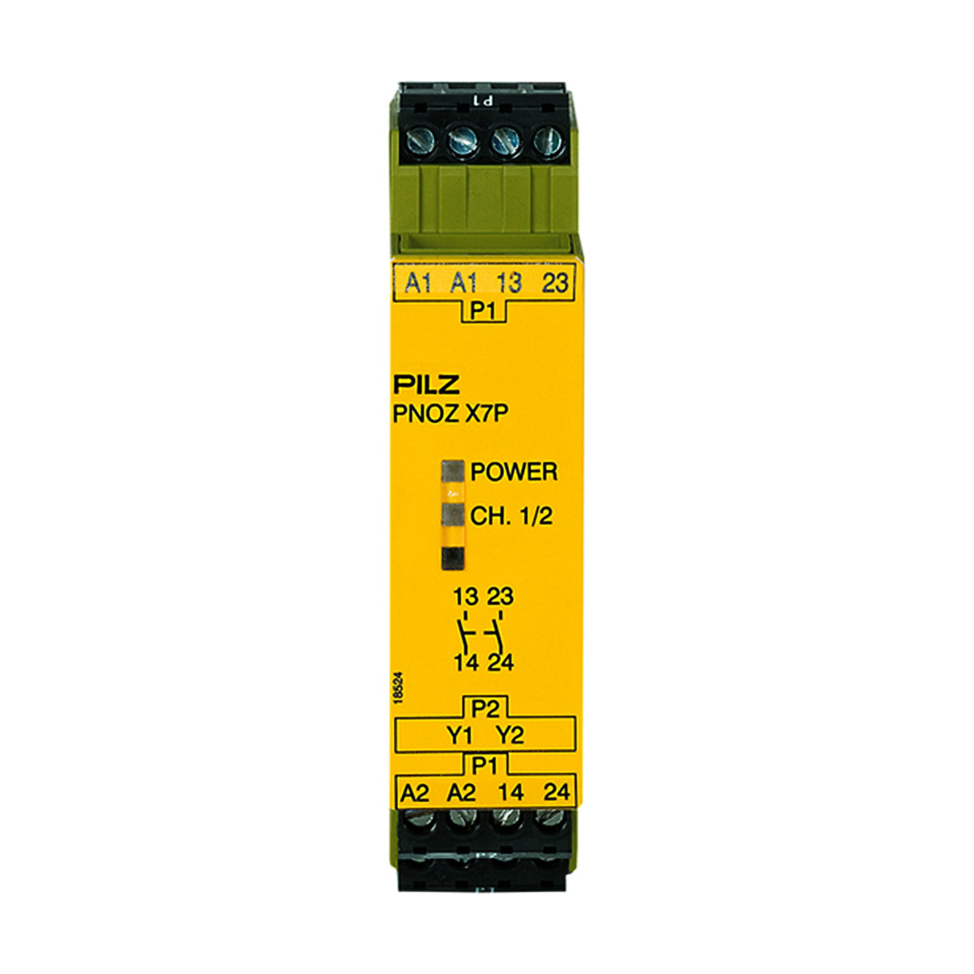 Safety Relays PILZ เซฟตี้ รีเลย์ PNOZ X7P 24VAC/DC 2n/o code 777059