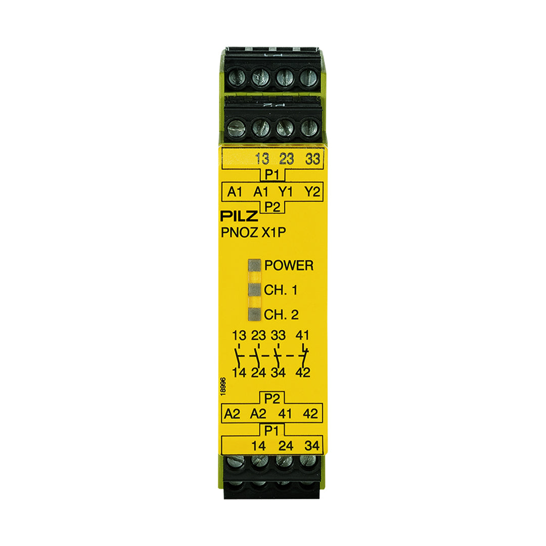 Safety Relays PILZ เซฟตี้ รีเลย์ PNOZ X1P 24VDC 3n/o 1n/c code 777100