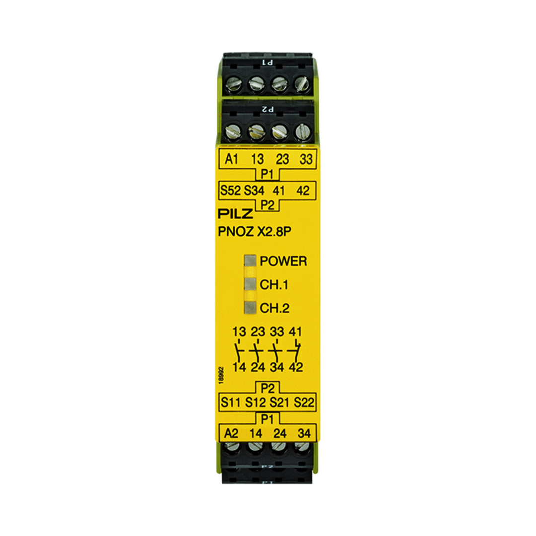 Safety Relays PILZ เซฟตี้ รีเลย์ PNOZ X2.8P 24VACDC 3n/o 1n/c code 777301