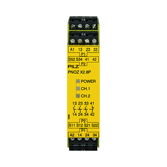 Safety Relays PILZ เซฟตี้ รีเลย์ PNOZ X2.8P 24VACDC 3n/o 1n/c code 777301