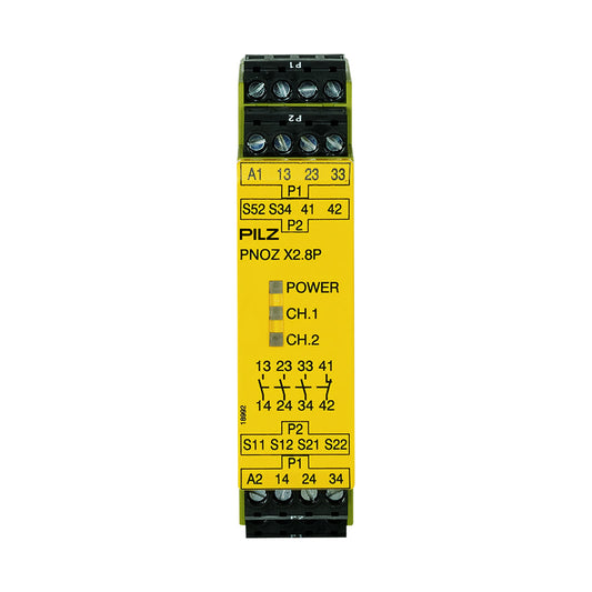 Safety Relays PILZ เซฟตี้ รีเลย์ PNOZ X2.8P 24-240VAC/DC 3n/o 1n/c code 777302