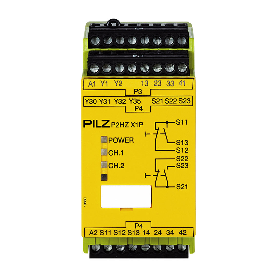 Safety Relays PILZ เซฟตี้ รีเลย์ P2HZ X1P 24VDC 3n/o 1n/c 2so code 777340