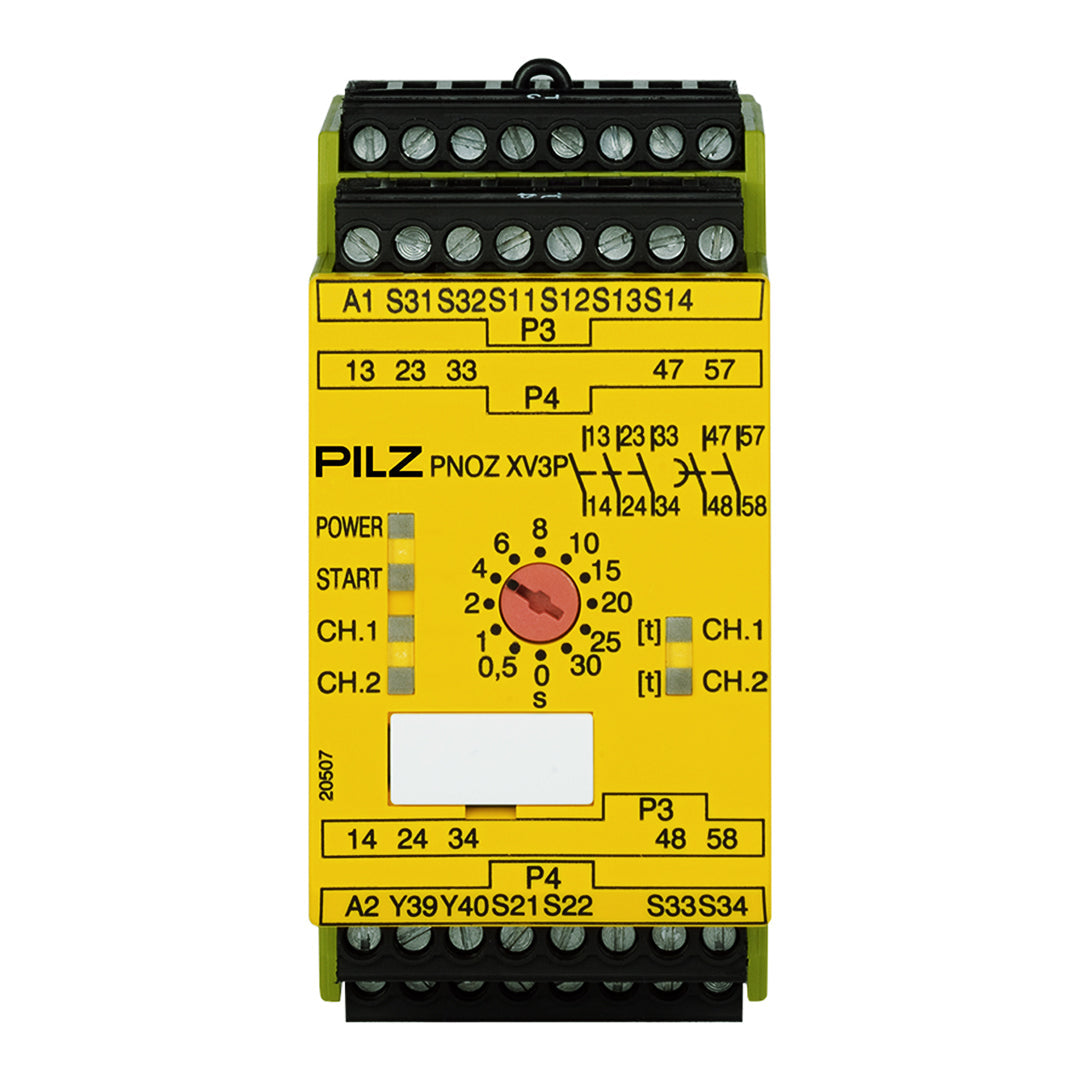 Safety Relays PILZ เซฟตี้ รีเลย์ PNOZ XV3P 30/24 VDC 3n/o 2n/o t code 777510