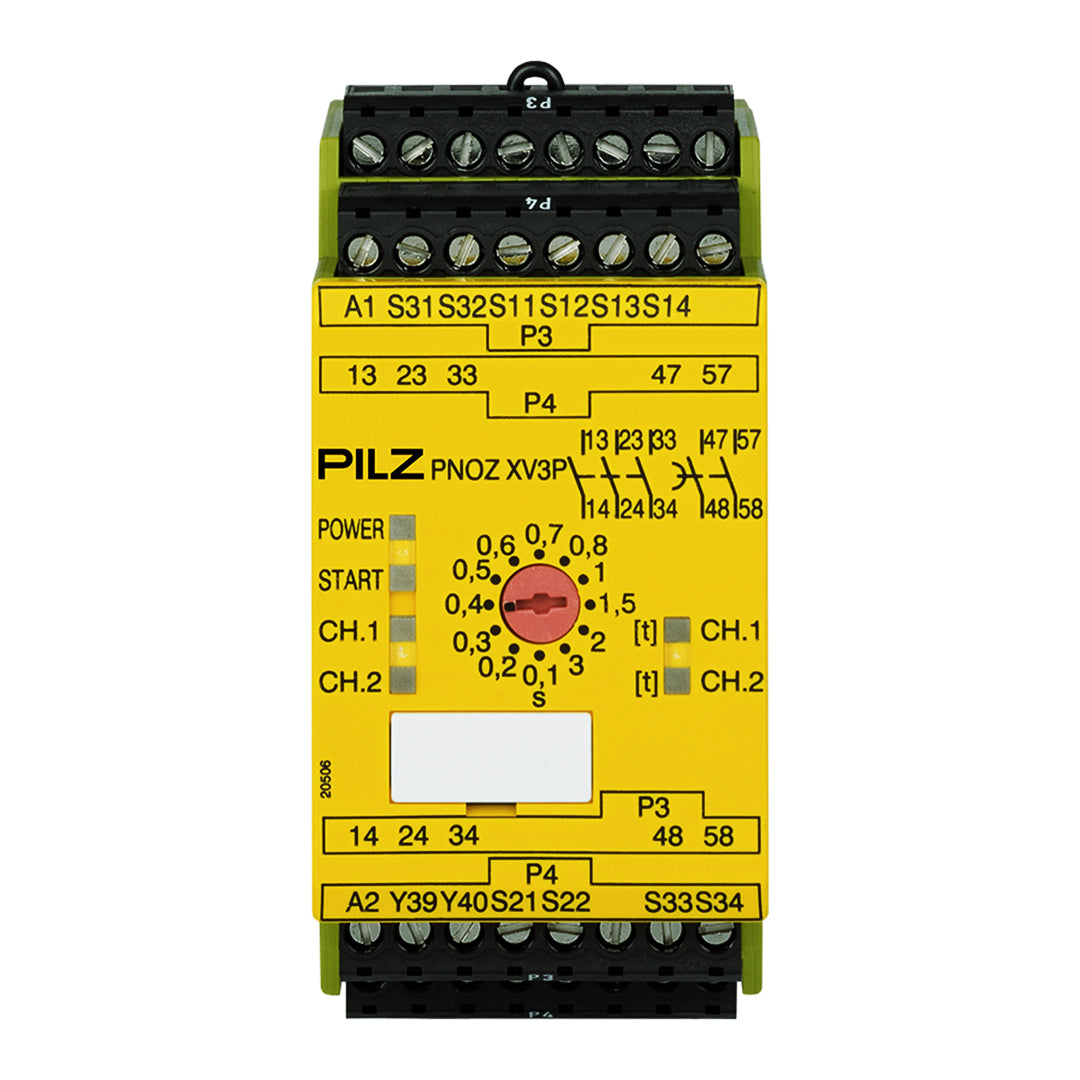 Safety Relays PILZ เซฟตี้ รีเลย์ PNOZ XV3P 3/24 VDC 3n/o 2n/o t code 777512