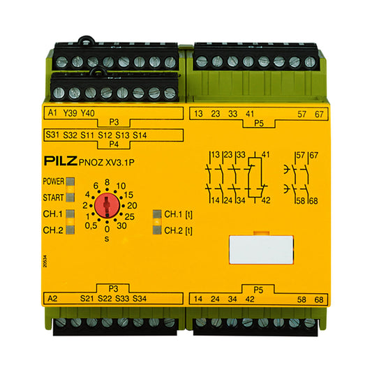 Safety Relays PILZ เซฟตี้ รีเลย์ PNOZ XV3.1P 30/24VDC 3n/o 1n/c 2n/o t code 777520