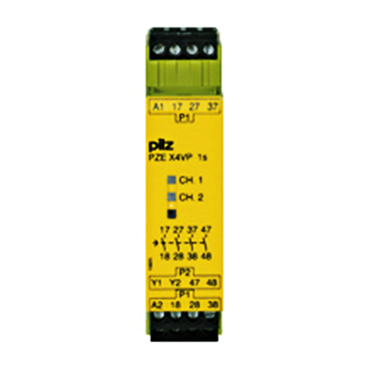 Safety Relays PILZ เซฟตี้ รีเลย์ PZE X4VP 1/24VDC 4n/o fix code 777581