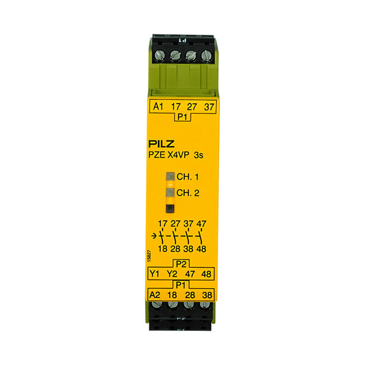 Safety Relays PILZ เซฟตี้ รีเลย์ PZE X4VP 3/24VDC 4n/o fix code 777583
