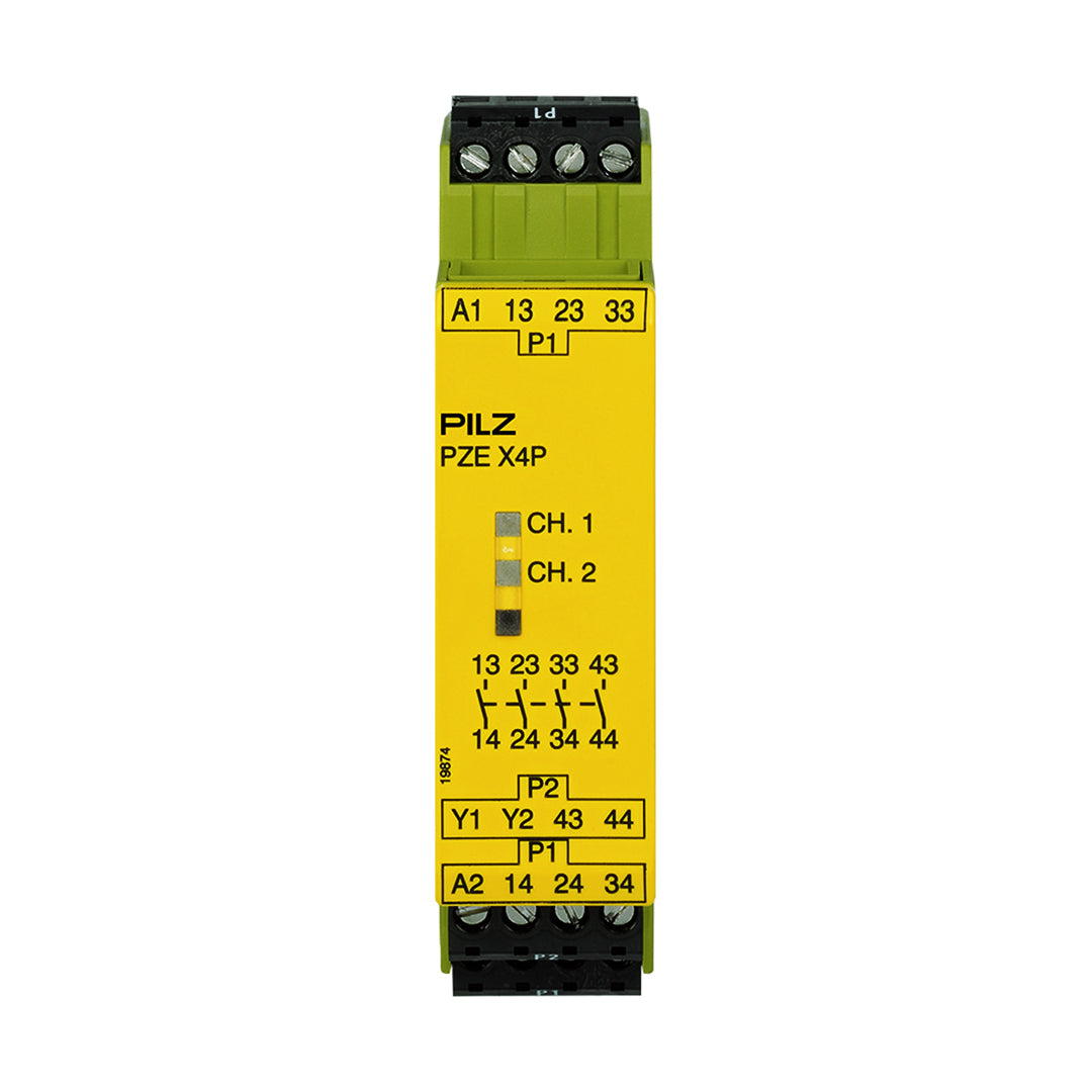 Safety Relays PILZ เซฟตี้ รีเลย์ PZE X4P 24VDC 4n/o code 777585