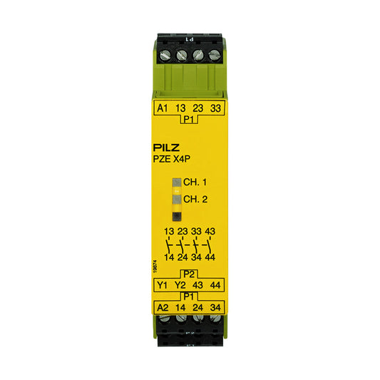 Safety Relays PILZ เซฟตี้ รีเลย์ PZE X4P 24VDC 4n/o code 777585