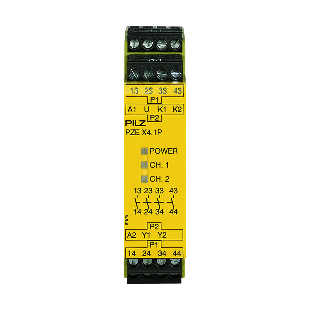 Safety Relays PILZ เซฟตี้ รีเลย์ PZE X4.1P 24VDC 4n/o code 777587