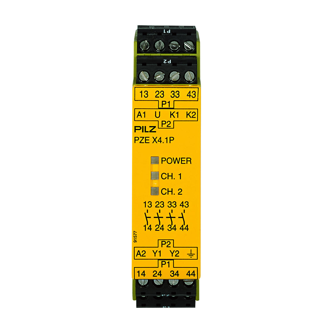 Safety Relays PILZ เซฟตี้ รีเลย์ PZE X4.1P 24-240VAC/DC 4n/o code 777588
