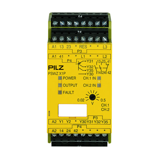 Safety Relays PILZ เซฟตี้ รีเลย์ PSWZ X1P 0,5V /24-240VACDC 2n/o 1n/c 2so code 777949