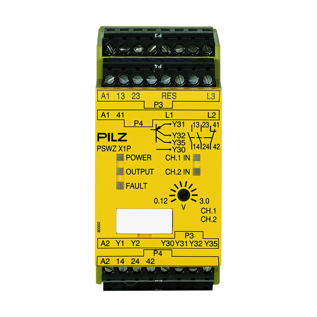 Safety Relays PILZ เซฟตี้ รีเลย์ PSWZ X1P 3V /24-240VACDC 2n/o 1n/c 2so code 777950