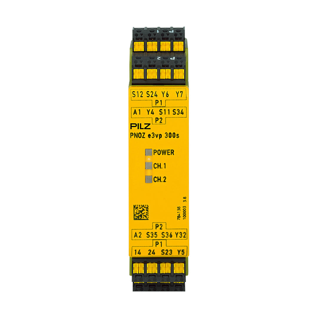 Safety Relays PILZ เซฟตี้ รีเลย์ PNOZ e3vp C 300/24VDC 1so 1so t code 784138