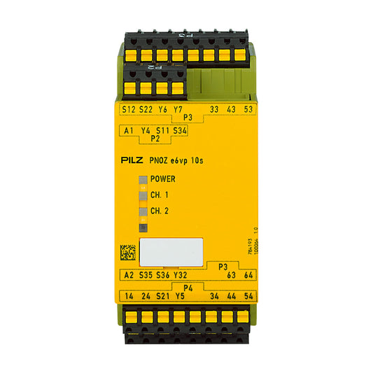 Safety Relays PILZ เซฟตี้ รีเลย์ PNOZ e6vp C 24VDC 4n/o 1so 1so t code 784193