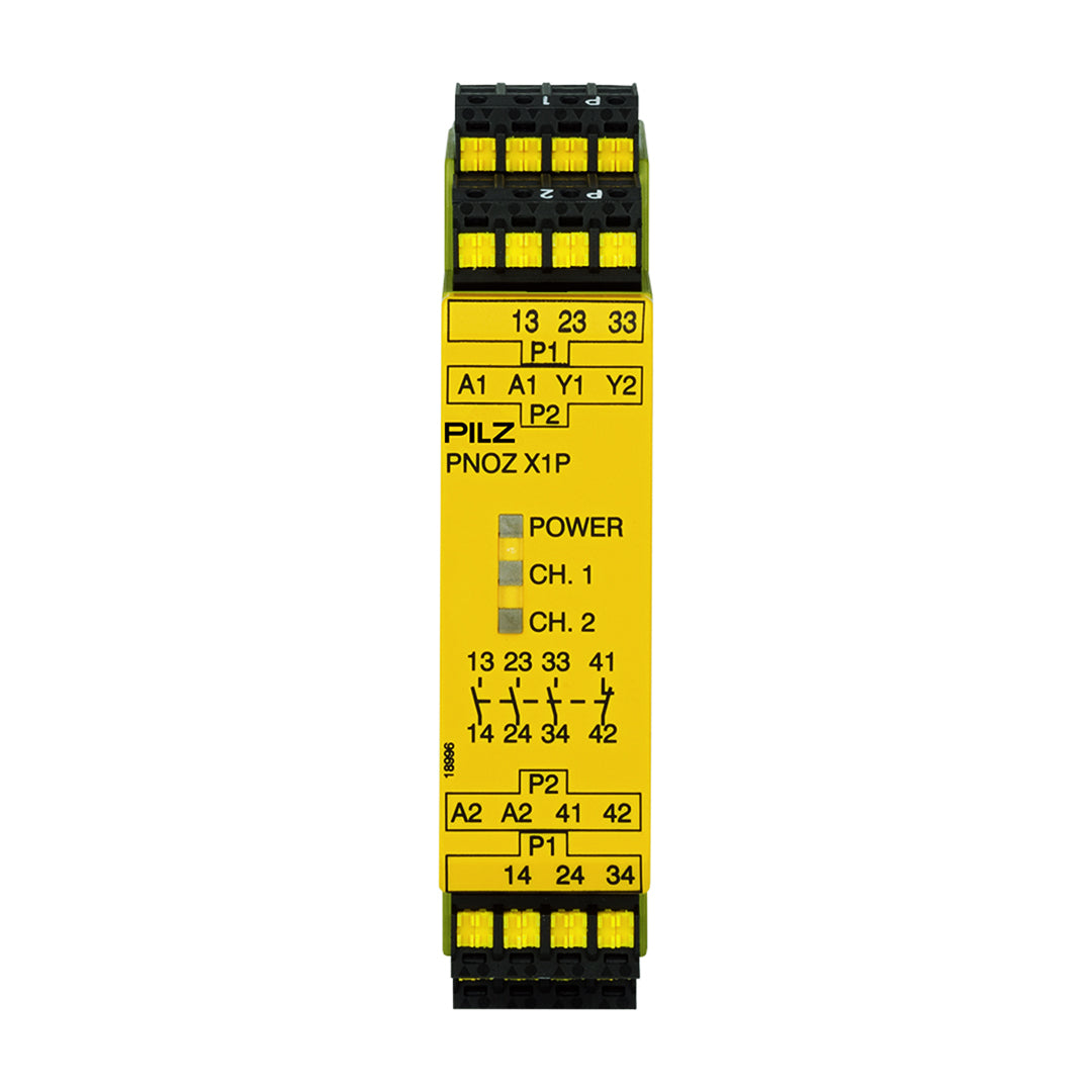 Safety Relays PILZ เซฟตี้ รีเลย์ PNOZ X1P C 24VDC 3n/o 1n/c code 787100