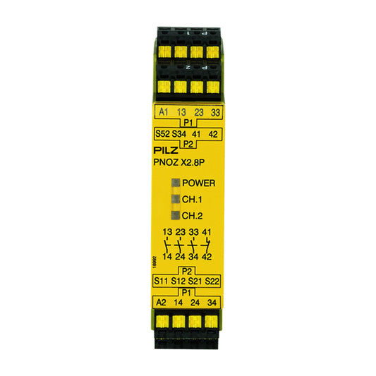 Safety Relays PILZ เซฟตี้ รีเลย์ PNOZ X2.8P C 24VACDC 3n/o 1n/c code 787301