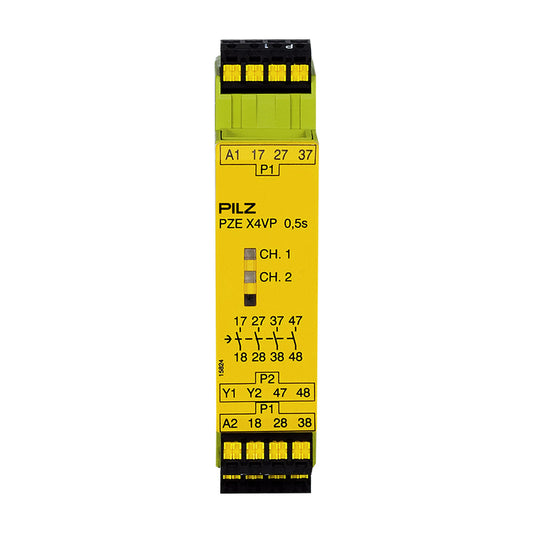 Safety Relays PILZ เซฟตี้ รีเลย์ PZE X4VP C 0,5/24VDC 4n/o fix code 787580