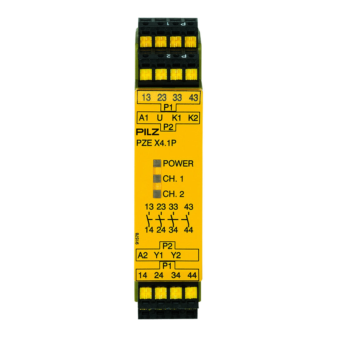 Safety Relays PILZ เซฟตี้ รีเลย์ PZE X4.1P C 24VDC 4n/o code 787587
