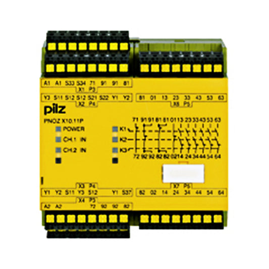 Safety Relays PILZ เซฟตี้ รีเลย์ PNOZ X10.11P C 24VDC 6n/o 4n/c 6LED code 787750
