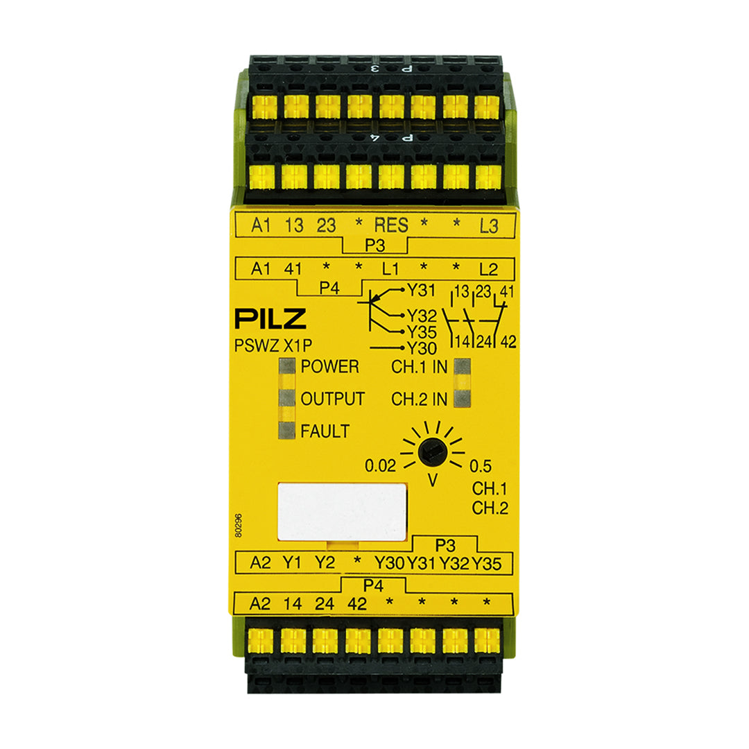Safety Relays PILZ เซฟตี้ รีเลย์ PSWZ X1P C 0,5V/24-240VACDC 2n/o 1n/c2so code 787949