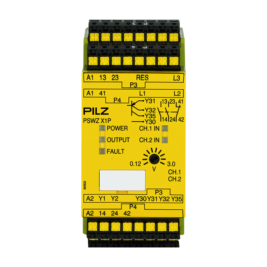 Safety Relays PILZ เซฟตี้ รีเลย์ PSWZ X1P C 3V/24-240VACDC 2n/o 1n/c2so code 787950