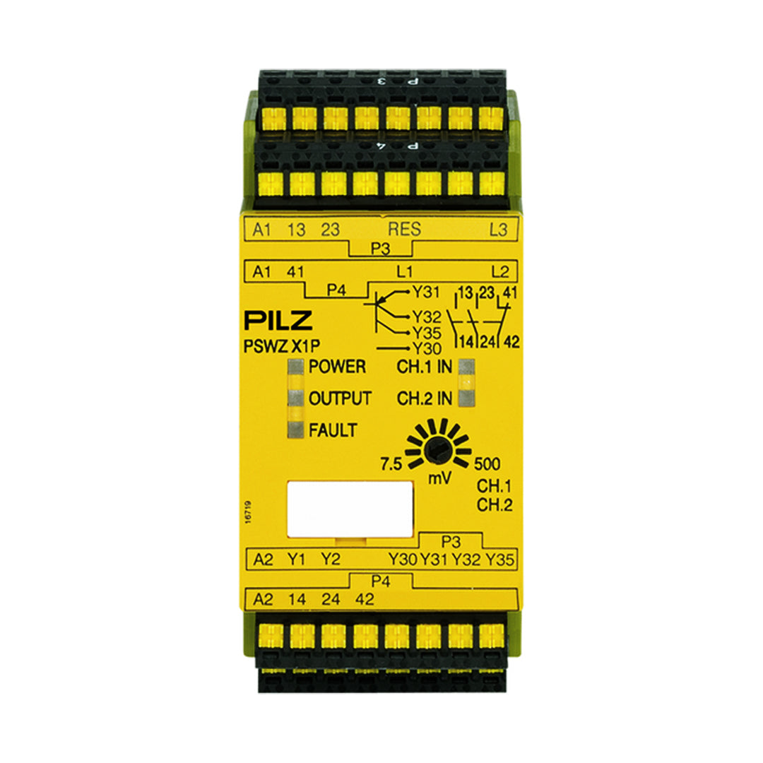 Safety Relays PILZ เซฟตี้ รีเลย์ PSWZ X1P C 0,0075-0,5V/24-240VACDC code 787951