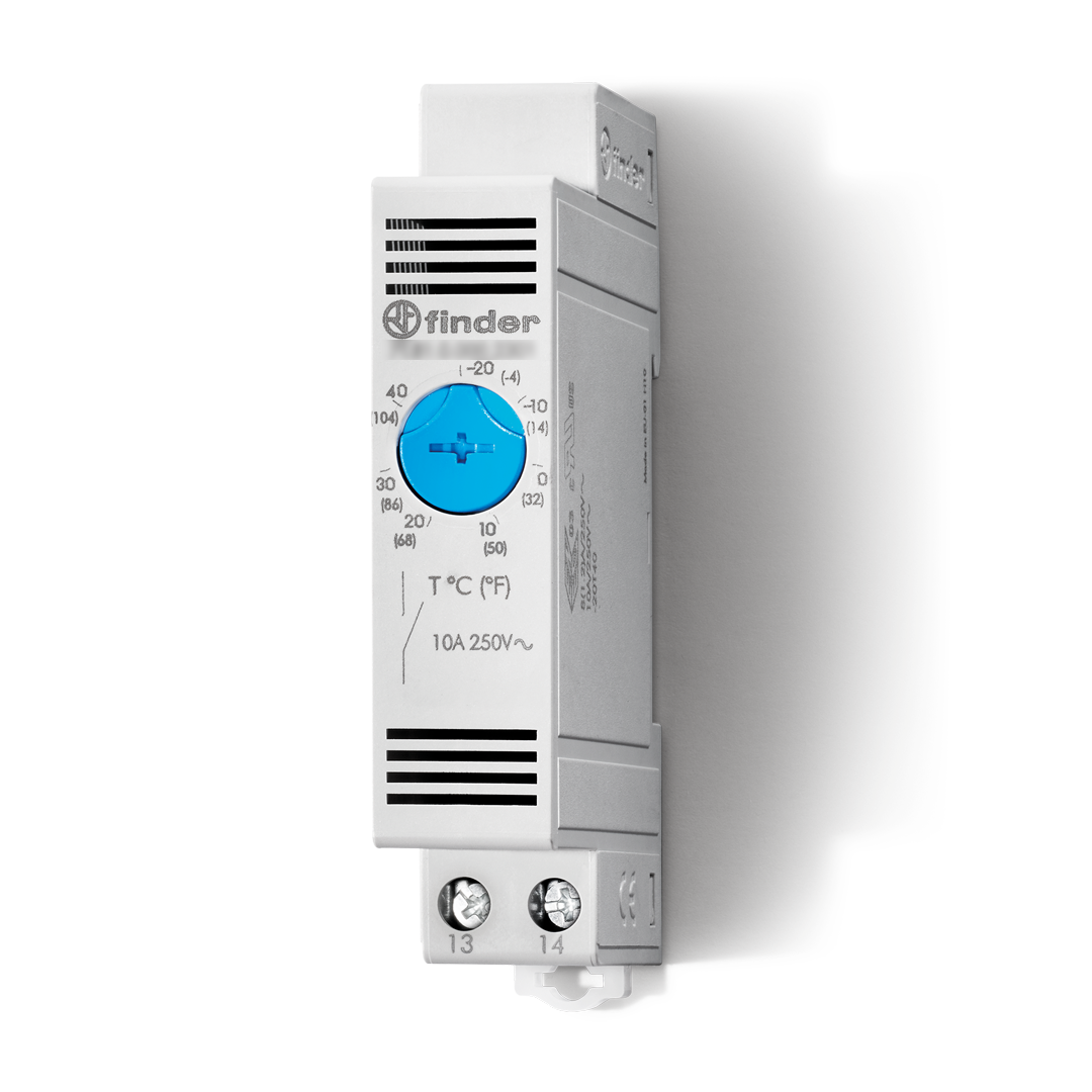 7T8100002401 Finder เทอร์โมสตัทควบคุมอุณหภูมิ ,1NC, 10A