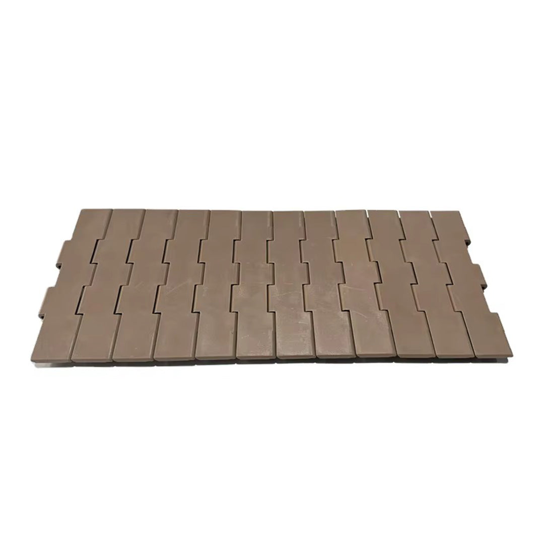 โซ่ลำเลียงแผ่นเรียบ Table top chain RPM High friction straight running plastic chain with double hinges code 821FH-K1000