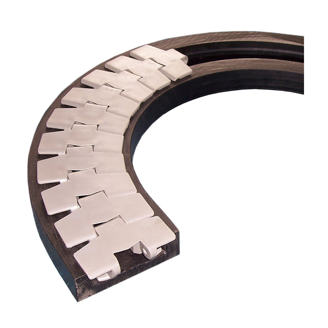 โซ่ลำเลียงแผ่นเรียบ Table top chain RPM TABCornor track code 880TAB-K450-R500-370-3