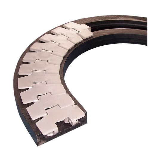 โซ่ลำเลียงแผ่นเรียบ Table top chain RPM TABCornor track code 880TAB-K450-R500-370-3