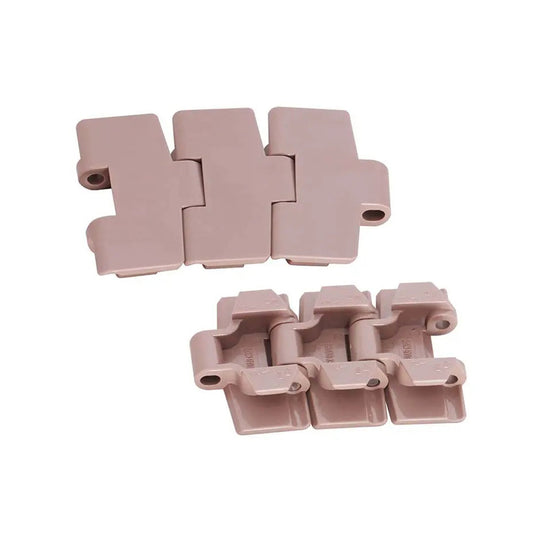 โซ่ลำเลียงแผ่นเรียบ Table top chain RPM Side flexible plastic chian code 880TAB-K325