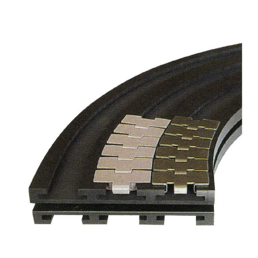 โซ่ลำเลียงแผ่นเรียบ Table top chain RPM Cornor track code 880-K450-R610-370-3