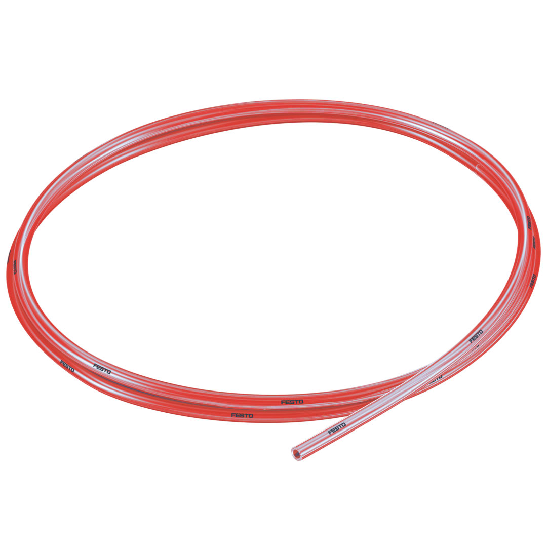 Pneumatic tubing FESTO รุ่น PUN-H-10X1,5-TRT รหัส 8048705 สายสีแดงโปร่งแสง