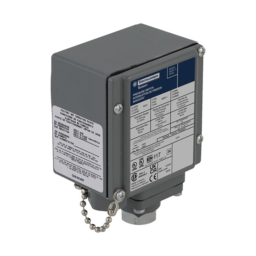 Pressure Sensor & Pressure Switch เซ็นเซอร์วัดความดัน Telemecanique Sensors code 9012GBW22