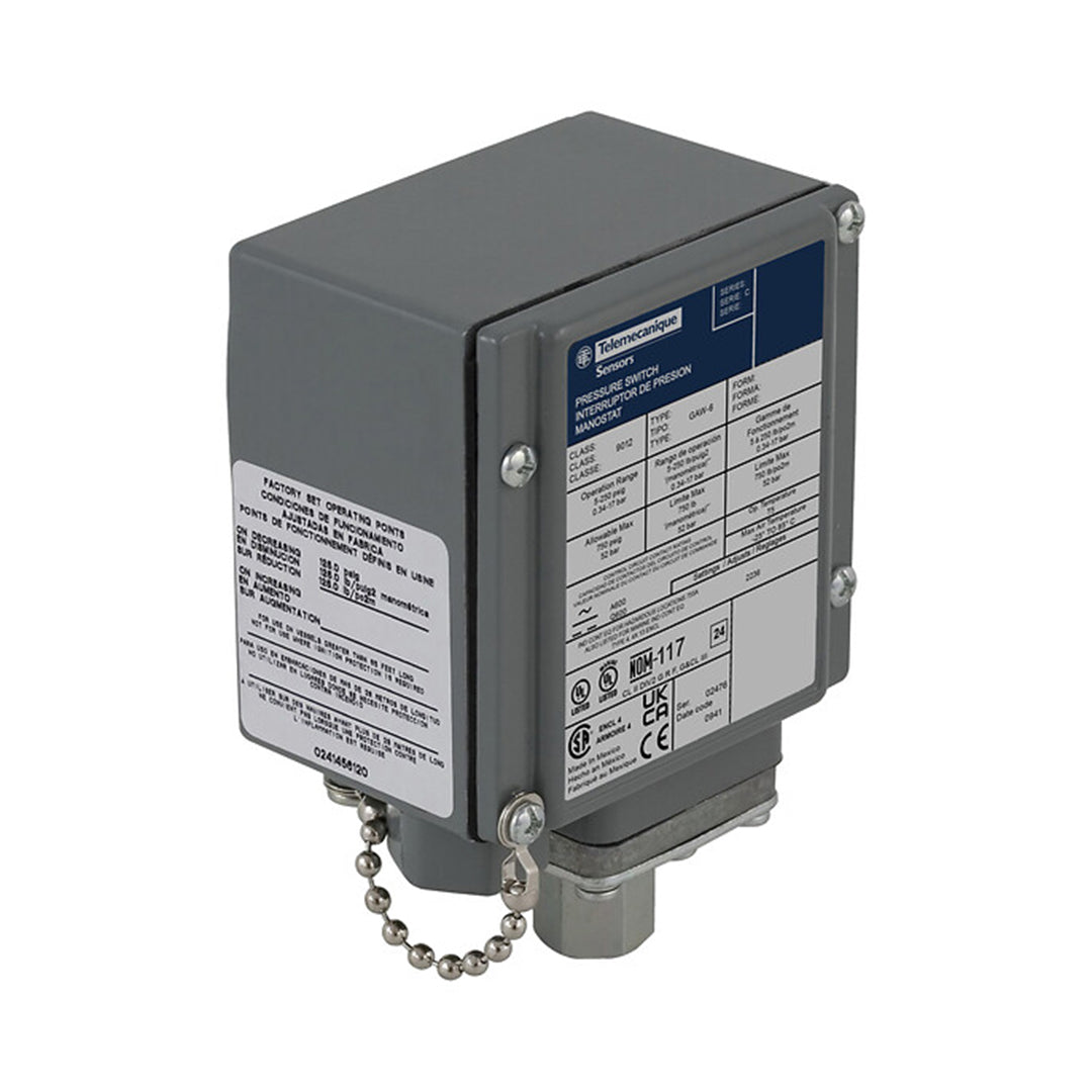 Pressure Sensor & Pressure Switch เซ็นเซอร์วัดความดัน Telemecanique Sensors code 9012GGW1S106