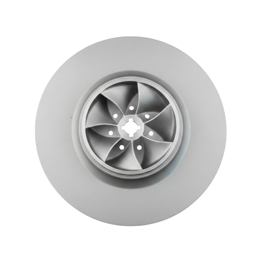 ใบพัดปั๊มน้ำสแตนเลส Impeller ขนาดเส้นผ่าศูนย์กลาง 410 mm. หนา 111 mm. จำนวน 7 ใบพัด.