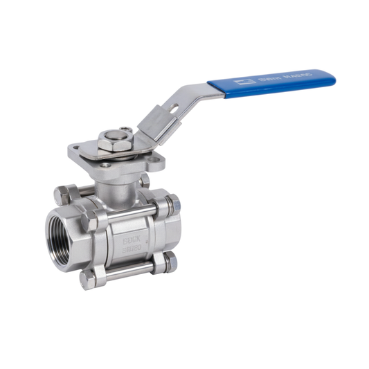 วาล์ว ESG 3-PC Ball Valve With Mounting Pad Model 400 403 1/4" นิ้ว