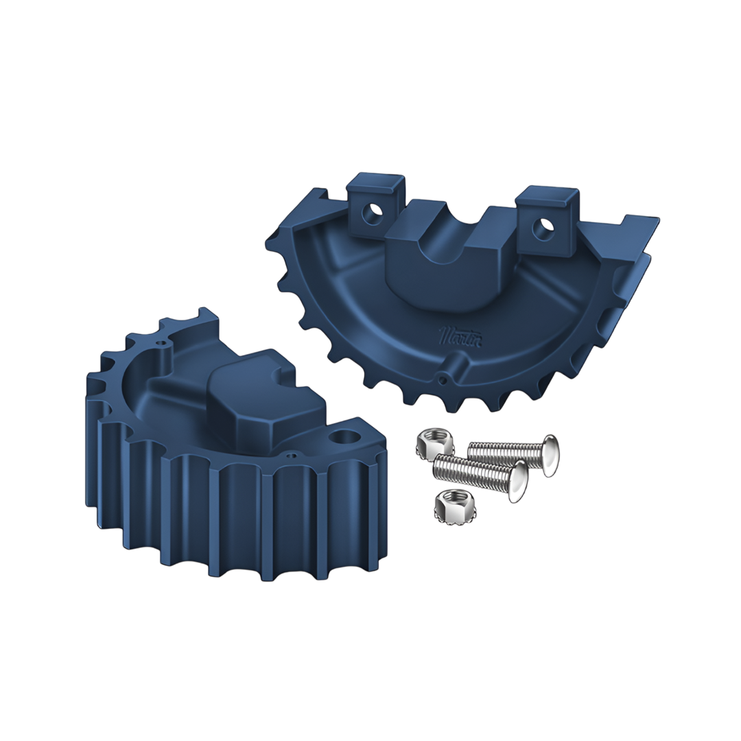 Sprockets Martin Split Steel and Thermoplastic Stock Bore Series 820 Sprockets - Split Steel QRS820A23